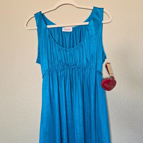 NWT Kayser Blue Maxi Slip Dress - Picture 2 of 9